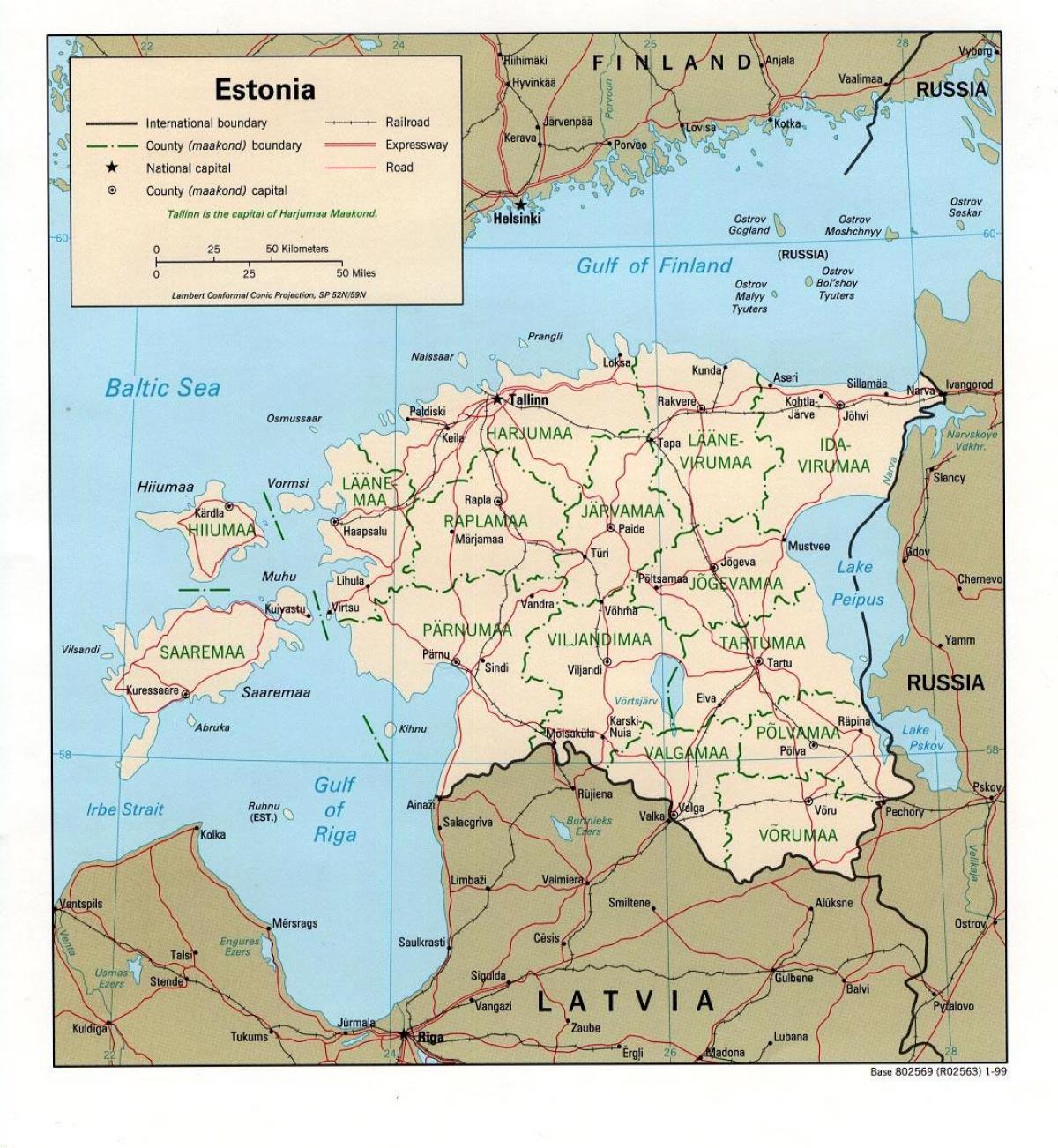 แผนที่ของเอสโทเนียนแผนที่สถานที่