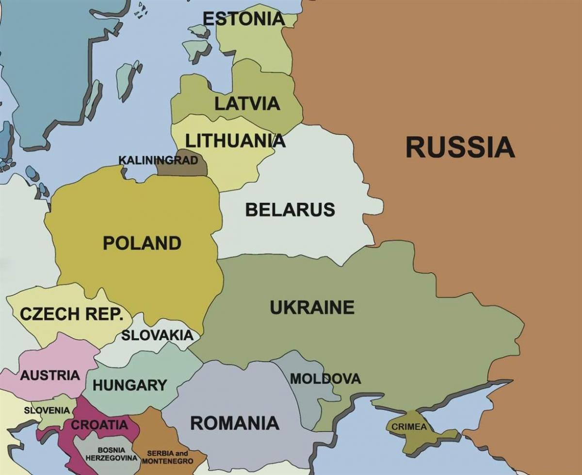 แผนที่ของแผนที่เอสโทเนียนรอบตัวประเทศ