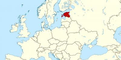 เอสโทเนียตำแหน่งของโลกแผนที่